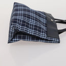 BURBERRY Nova Check Hand Bag Canvas 3 Set Beige Blue Auth 202176-18