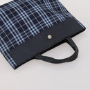 BURBERRY Nova Check Hand Bag Canvas 3 Set Beige Blue Auth 202176-19