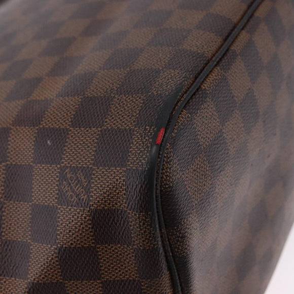 LOUIS VUITTON Damier Ebene Neverfull MM Tote Bag N51105 LV Auth 202177