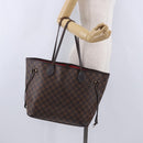 LOUIS VUITTON Damier Ebene Neverfull MM Tote Bag N51105 LV Auth 202177-25
