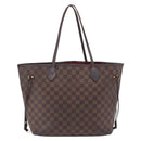 LOUIS VUITTON Damier Ebene Neverfull MM Tote Bag N51105 LV Auth 202177-2