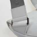 Christian Dior Saddle Shoulder Bag Leather White Silver Auth 202179V-16