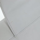Christian Dior Saddle Shoulder Bag Leather White Silver Auth 202179V-3