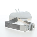 Christian Dior Saddle Shoulder Bag Leather White Silver Auth 202179V-7