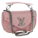 LOUIS VUITTON New Wave Chain Bag MM Shoulder Bag Pink M51944 LV Auth 202180V-1