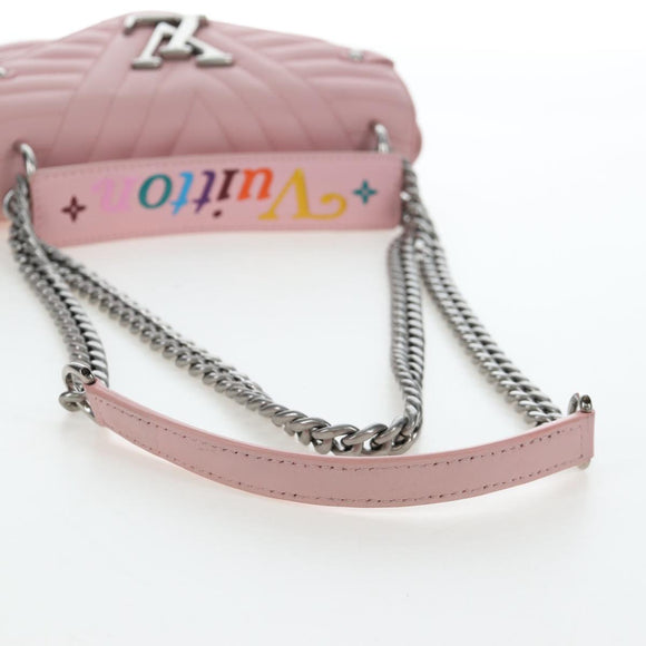 LOUIS VUITTON New Wave Chain Bag MM Shoulder Bag Pink M51944 LV Auth 202180V