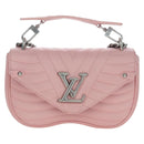 LOUIS VUITTON New Wave Chain Bag MM Shoulder Bag Pink M51944 LV Auth 202180V-13