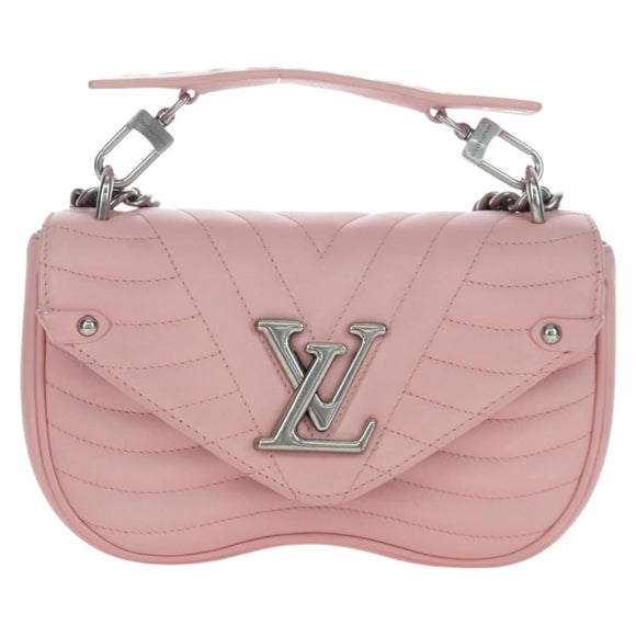 LOUIS VUITTON New Wave Chain Bag MM Shoulder Bag Pink M51944 LV Auth 202180V