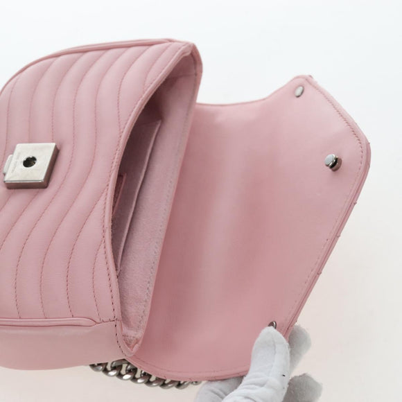 LOUIS VUITTON New Wave Chain Bag MM Shoulder Bag Pink M51944 LV Auth 202180V