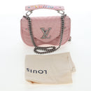 LOUIS VUITTON New Wave Chain Bag MM Shoulder Bag Pink M51944 LV Auth 202180V-12