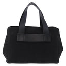 Miu Miu Hand Bag Canvas Black Gold Tone Auth 202181A-2