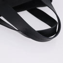 Miu Miu Hand Bag Canvas Black Gold Tone Auth 202181A-7