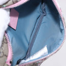 GUCCI GG Supreme Children's Body Bag PVC Pink Silver 502095 Auth 202183M-19