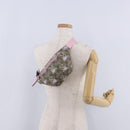 GUCCI GG Supreme Children's Body Bag PVC Pink Silver 502095 Auth 202183M-23