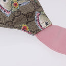 GUCCI GG Supreme Children's Body Bag PVC Pink Silver 502095 Auth 202183M-5