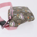 GUCCI GG Supreme Children's Body Bag PVC Pink Silver 502095 Auth 202183M-6