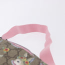 GUCCI GG Supreme Children's Body Bag PVC Pink Silver 502095 Auth 202183M-9