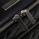 CHANEL Matelasse Suitcase Leather Black Silver CC Auth 202184-17