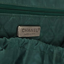 CHANEL Matelasse Suitcase Leather Black Silver CC Auth 202184-20