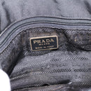 PRADA Chain Shoulder Bag Nylon Black Gold Tone Auth 202186A-18