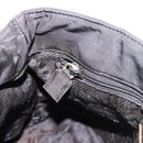 PRADA Chain Shoulder Bag Nylon Black Gold Tone Auth 202186A-21