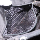 PRADA Chain Shoulder Bag Nylon Black Gold Tone Auth 202186A-22