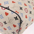 LOUIS VUITTON Monogram Game On Neverfull MM Tote Bag White M57462 LV Auth 202187-15