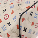 LOUIS VUITTON Monogram Game On Neverfull MM Tote Bag White M57462 LV Auth 202187-16