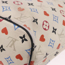 LOUIS VUITTON Monogram Game On Neverfull MM Tote Bag White M57462 LV Auth 202187-17