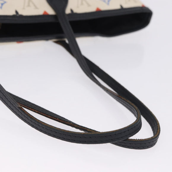 LOUIS VUITTON Monogram Game On Neverfull MM Tote Bag White M57462 LV Auth 202187