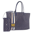 GOYARD Saint Louis PM Tote Bag PVC Leather Navy Auth 202188A-1