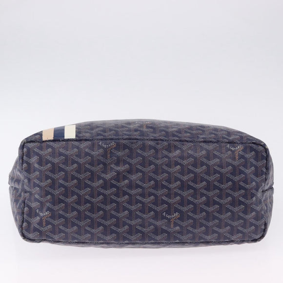 GOYARD Saint Louis PM Tote Bag PVC Leather Navy Auth 202188A
