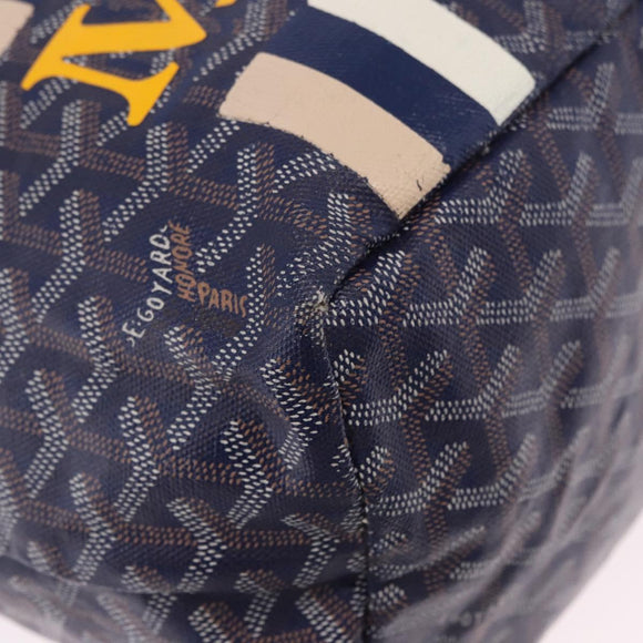 GOYARD Saint Louis PM Tote Bag PVC Leather Navy Auth 202188A