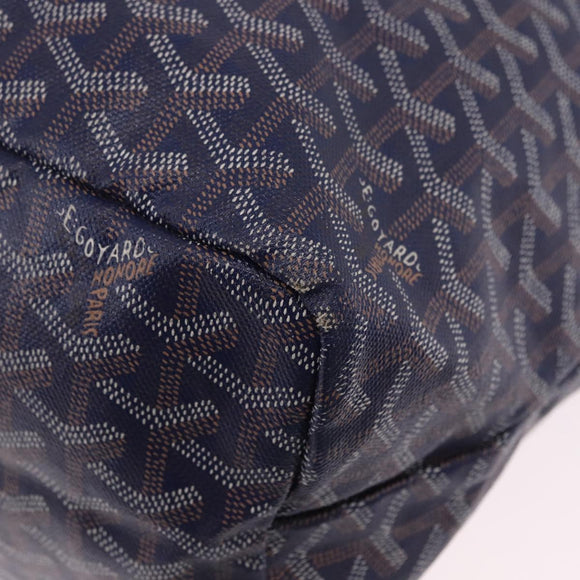 GOYARD Saint Louis PM Tote Bag PVC Leather Navy Auth 202188A
