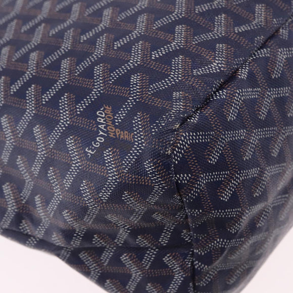 GOYARD Saint Louis PM Tote Bag PVC Leather Navy Auth 202188A