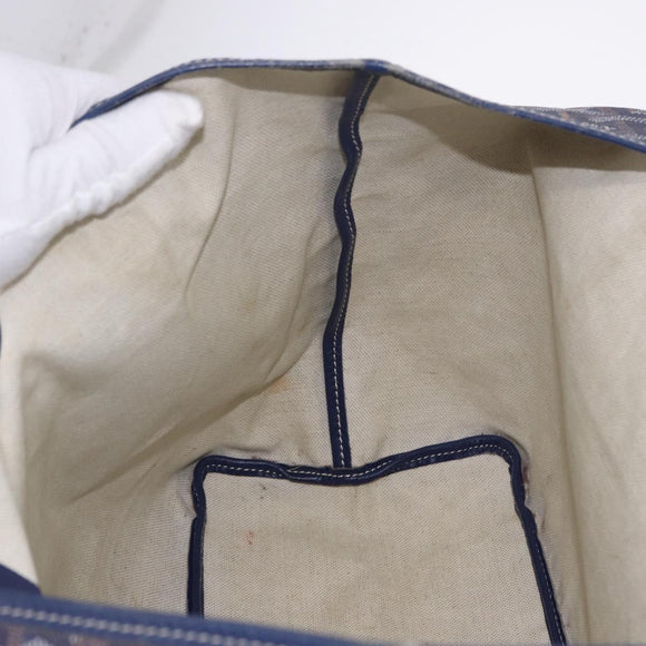 GOYARD Saint Louis PM Tote Bag PVC Leather Navy Auth 202188A