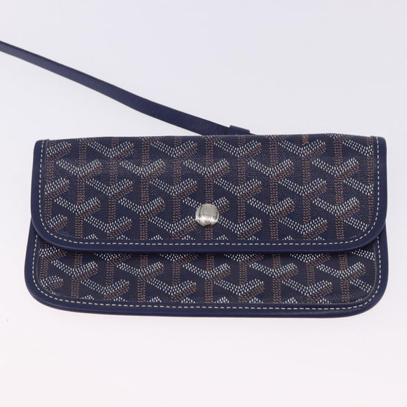 GOYARD Saint Louis PM Tote Bag PVC Leather Navy Auth 202188A