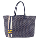 GOYARD Saint Louis PM Tote Bag PVC Leather Navy Auth 202188A-2