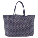 GOYARD Saint Louis PM Tote Bag PVC Leather Navy Auth 202188A-4