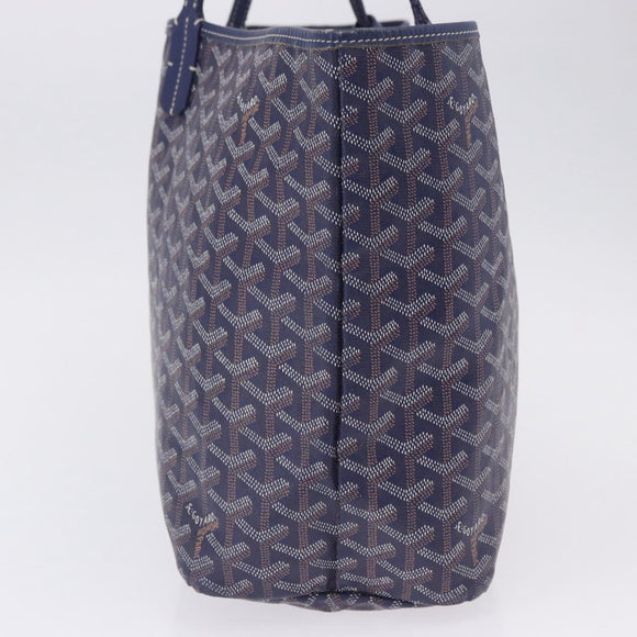 GOYARD Saint Louis PM Tote Bag PVC Leather Navy Auth 202188A