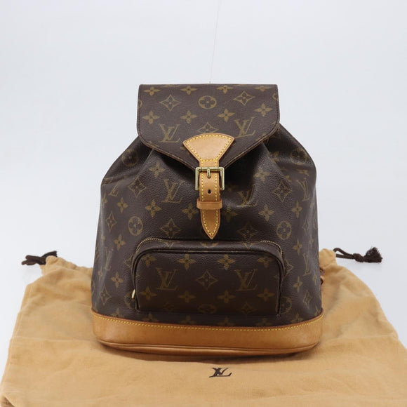 LOUIS VUITTON Monogram Montsouris MM Backpack M51136 LV Auth 202189V