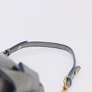 Miu Miu Shoulder Bag Vitellolux Light Blue Gold Auth 202191M-14