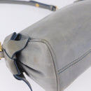 Miu Miu Shoulder Bag Vitellolux Light Blue Gold Auth 202191M-15