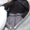 Miu Miu Shoulder Bag Vitellolux Light Blue Gold Auth 202191M-23
