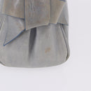 Miu Miu Shoulder Bag Vitellolux Light Blue Gold Auth 202191M-6