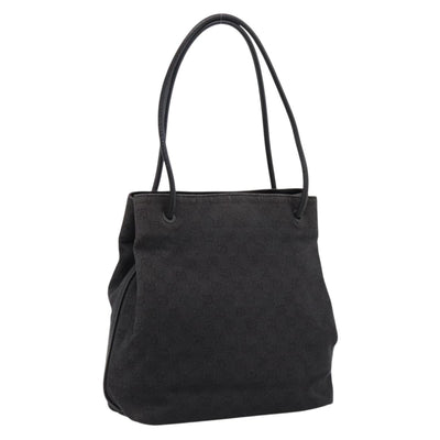 GUCCI GG Canvas Tote Bag Black 101341 Auth 202202