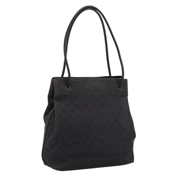 GUCCI GG Canvas Tote Bag Black 101341 Auth 202202