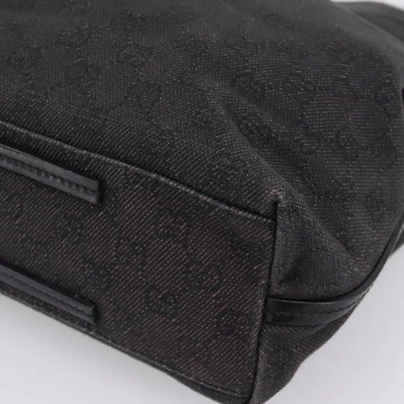 GUCCI GG Canvas Tote Bag Black 101341 Auth 202202