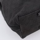 GUCCI GG Canvas Tote Bag Black 101341 Auth 202202-11