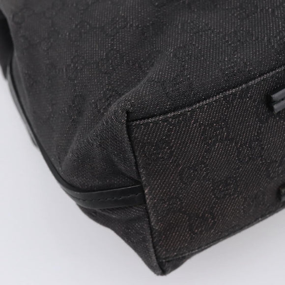 GUCCI GG Canvas Tote Bag Black 101341 Auth 202202
